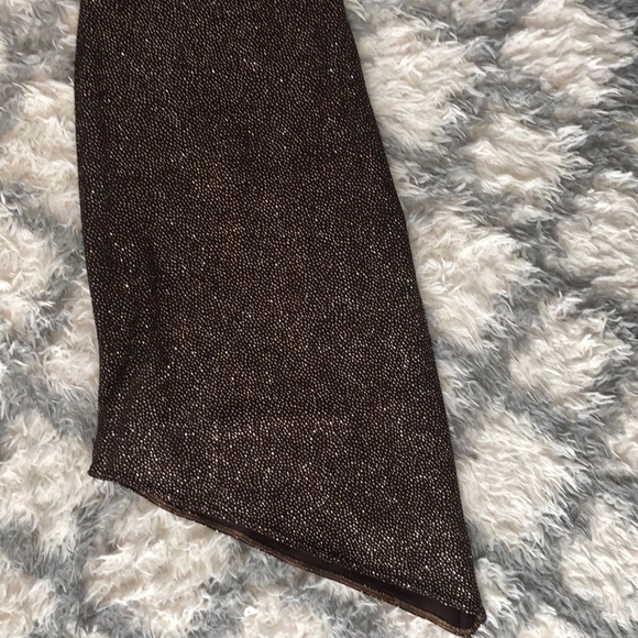 Brown Sparkly Asymmetrical Tube Dress - Picture 2 of 4